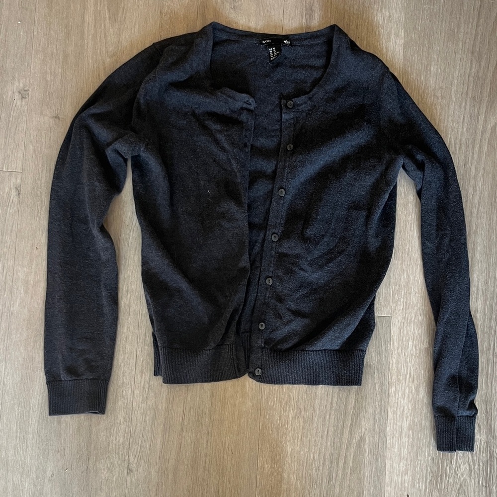 H&M Crewneck Cardigan Sweater